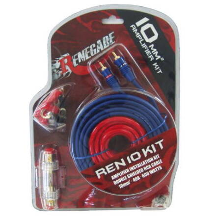 Renegade REN10KIT - zestaw przewodów do montażu wzmacniacza, przekrój 10mm2	